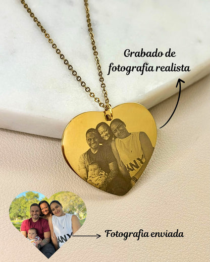 “Recuerdo Vivo” – JOYA FOTOGRABADA PERSONALIZABLE (COLLAR / PULSERA)